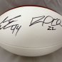 David Wilson Ahmad Bradshaw Autographed New York Giants Logo Football- JSA Auth