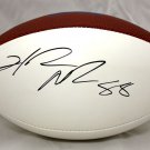 Hakeem Nicks Autographed New York Giants Logo Football- JSA W Authenticated