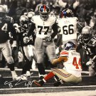 Ahmad Bradshaw Autographed 16x20 End Zone Sit w/ B&W Photo- JSA Authenticated