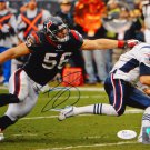 Brian Cushing Autographed 8x10 Against Patriots Photo- JSA W Authenticated