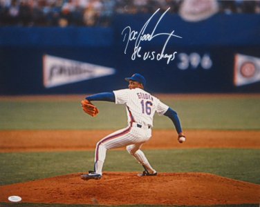 Doc Gooden Autographed 16x20 Horizontal Pitching Photo- JSA W Authenticated