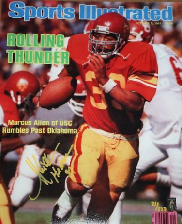 Marcus Allen Autographed 16x20 USC Tojans SI #ed  Photo- GTSM Authenticated