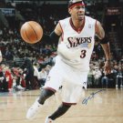 Allen Iverson Autographed 16x20 Philadelphia 76ers Dribbling Photo- JSA Auth