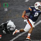 Cam Newton Autographed 16x20 B/W & Color Running Photo- PSA/DNA Authenticated