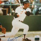 Reggie Jackson Autographed 8x10 Swinging Photo- JSA Authenticated