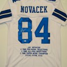 Jay Novacek Signed / Autographed White Stat Jersey- JSA W Authenticated