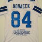 Jay Novacek Signed / Autographed White Stat Jersey- JSA W Authenticated