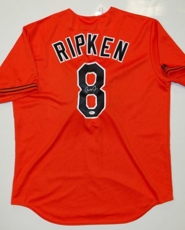Cal Ripken Jr Autographed Orange Baltimore Orioles Jersey- JSA Authenticated
