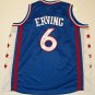 Julius Erving Signed / Autographed Blue Jersey- JSA W Authenticated