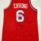 Julius Erving Signed / Autographed Red Jersey- JSA W Authenticated