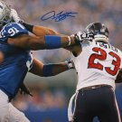 Arian Foster Autographed 16x20 Helmet Off Colts *Blue Photo- JSA W Authenticated