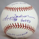 Reggie Jackson Stat Autographed Rawlings OML Baseball- JSA Authenticated