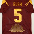 Reggie Bush Signed / Autographed Maroon Stat Jersey- Bush Hologram
