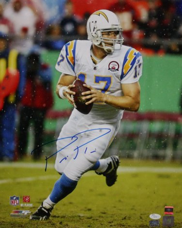 Philip Rivers Autographed 16x20 Looking To Pass Photo- JSA Authenticated