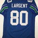 Steve Largent Signed / Autographed Blue Jersey- JSA W Authenticated