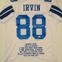 Michael Irvin Signed / Autographed White Stat Jersey- PSA/DNA Authenticated