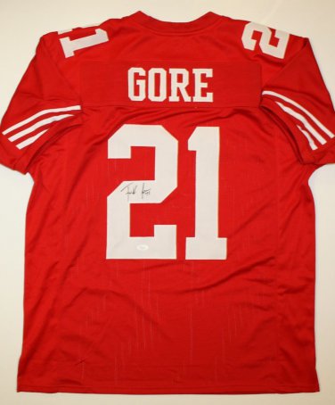 Frank Gore Signed / Autographed Red Jersey- JSA Authenticated