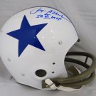 Roger Staubach MVP Autographed F/S Dallas Cowboys White TK Helmet- JSA W Auth