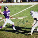 Fran Tarkenton HOF Autographed 16x20 Passing Photo- JSA