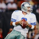 Tony Romo Autographed 16x20 Looking To Pass Photo- JSA Authenticated