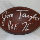 Jim Taylor Autographed Official Wilson Football- JSA W Authenticated