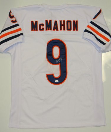 Jim McMahon Signed / Autographed White w/ Blue Jersey- JSA W Authenticated