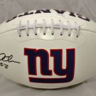 David Wilson Autographed New York Giants Logo Football- JSA W Authenticated
