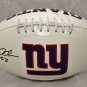 David Wilson Autographed New York Giants Logo Football- JSA W Authenticated