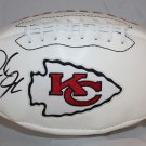 Derrick Johnson Autographed Kansas City Chiefs Logo Football- JSA Authenticated