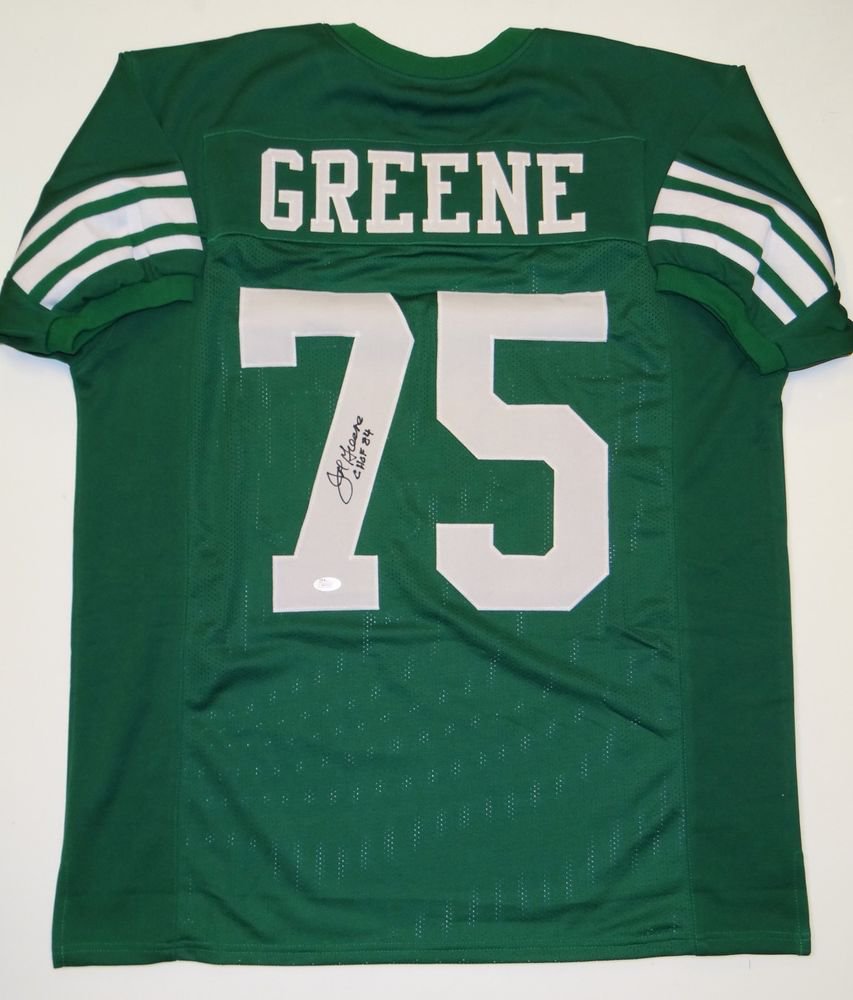 Joe Greene CHOF Signed / Autographed Green Jersey- JSA W Authenticated