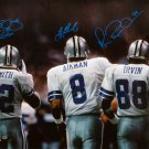 Aikman, Irvin & Smith Autographed 20x24 Triplets Canvas- PSA/DNA Authenticated