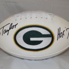 Jim Taylor Autographed Green Bay Packers Logo Football- JSA W Authenticated