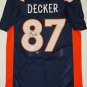Eric Decker Signed / Autographed Navy Blue Jersey- JSA Authenticated