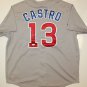 Starlin Castro Autographed Grey Chicago Cubs Jersey- JSA W Authenticated