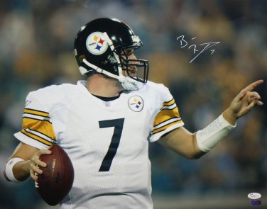 Ben Roethlisberger Autographed 16x20 Up Close Photo- JSA Authentictaed