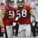 Brian Cushing Brooks Reed Autographed 20x24 Vertical Canvas- JSA W Authenticated