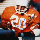 Earl Campbell Autographed 8x10 Up Close Texas Longhorns Photo- JSA Authenticated