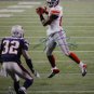 Hakeem Nicks Autographed 16x20 In Air Against Patriots Photo- JSA Authenticated