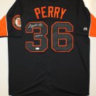 Gaylord Perry Autographed Black San Francisco Giants Jersey- JSA Authenticated