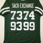 Klecko, Lyons, Gastineau & Salaam Signed / Autographed Green Jersey- JSA Auth