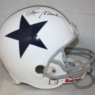 Roger Staubach Autographed Full Size White Dallas Cowboys Helmet- JSA Auth