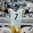 Ben Roethlisberger Autographed 16x20 B/W & Color Photo- JSA Authentictaed
