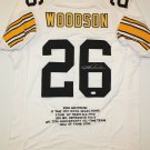 Rod Woodson Signed / Autographed White Stat Jersey- JSA Authenticated
