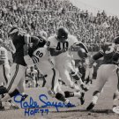 Gale Sayers Autographed 8x10 B&W Against Vikings Photo- JSA Authenticated