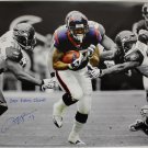 Arian Foster Autographed 20x24 B&W w/ Color Insc Canvas- JSA Authenticated
