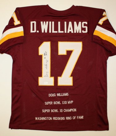Doug Williams Signed / Autographed Maroon Stat Jersey- JSA Authenticated
