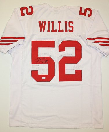 Patrick Willis DROY Signed / Autographed White w/ Red Jersey- JSA Authenticated