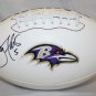 Joe Flacco Autographed Baltimore Ravens Logo Football- JSA W Authenticated