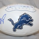 Matthew Stafford Autographed Detroit Lions Logo Football- JSA W Authenticated