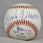 Hank Aaron & Al Downing Autographed Rawlings OML Baseball- Steiner Authenticated